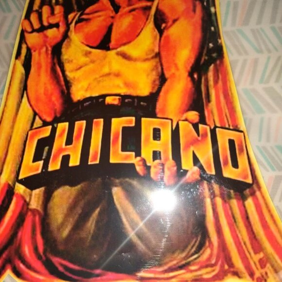 Vintage "100% CHICANO" - IRON ON TRANSFER - Heat Transfer Patch - Rare - Picture 3 of 4